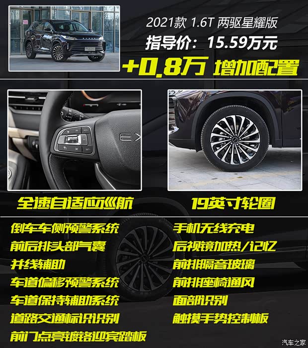 星途 星途TXL 2021款 1.6T 兩驅(qū)星享版