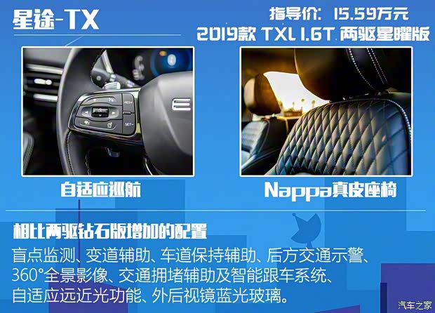 星途 星途-TX 2019款 TXL 1.6T 兩驅星曜版
