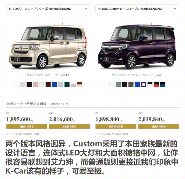 本田(進口) N BOX 2017款 基本款