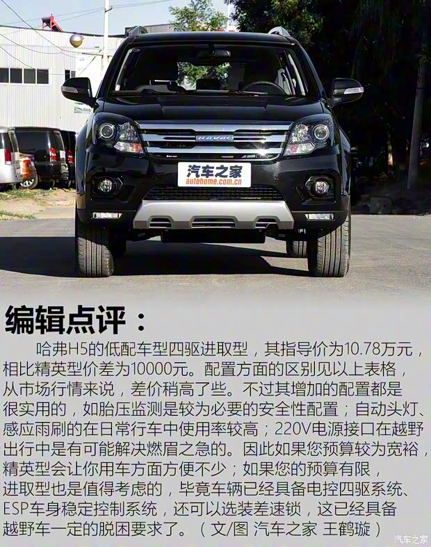 长城汽车 哈弗H5 2018款 经典版 2.0T 手动四驱进取型