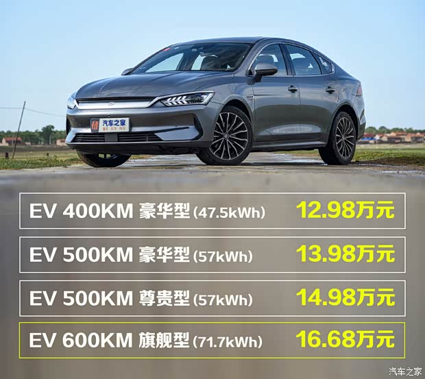 比亞迪 秦PLUS 2021款 EV 600KM 旗艦型