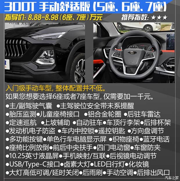 江汽集團(tuán) 思皓X8 2021款 300T 手動(dòng)舒適版 5座