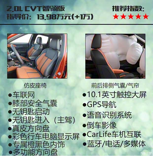 广汽三菱 劲炫ASX 2020款 2.0L CVT智领版 广汽三菱 劲炫ASX 2020款 2.0L CVT智领版