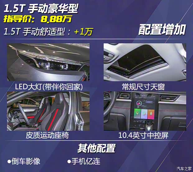 江汽集團(tuán) 思皓A5 2021款 1.5T CVT尊貴智聯(lián)型