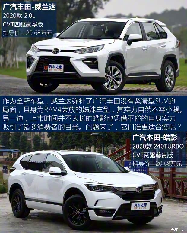 广汽丰田 威兰达 2020款 2.0L CVT四驱豪华版 广汽丰田 威兰达 2020款 2.0L CVT四驱豪华版