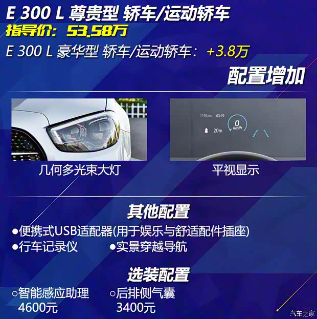 北京奔馳 奔馳E級 2021款 E 300 L 時尚型 北京奔馳 奔馳E級 2021款 E 300 L 時尚型