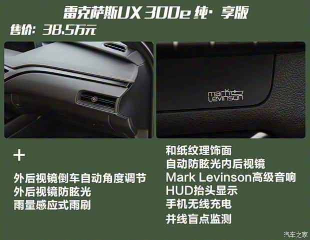 雷克薩斯 雷克薩斯UX新能源 2020款 300e 純·享版