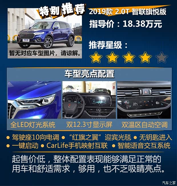 一汽红旗 红旗HS5 2019款 2.0T 智联旗领四驱版 一汽红旗 红旗HS5 2019款 2.0T 智联旗领四驱版