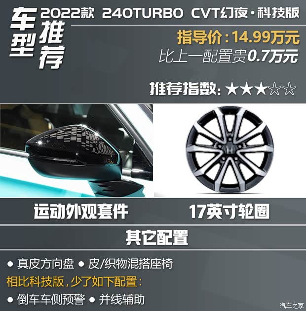广汽本田 型格 2022款 240TURBO 手动专属版