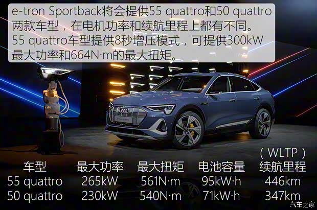 奥迪(进口) 奥迪e-tron 2020款 Sportback