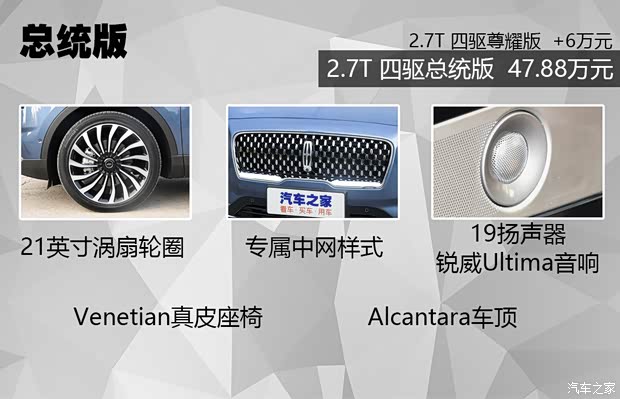 長安林肯 航海家 2021款 2.7T 四驅(qū)總統(tǒng)版