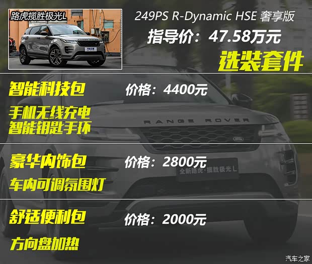 奇瑞捷豹路虎 揽胜极光 2021款 极光L 249PS R-Dynamic First edition 首发版