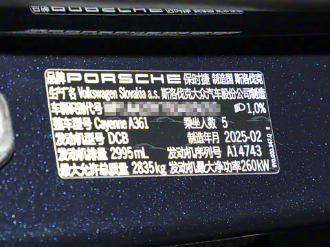 2025�� Cayenne 3.0T ���ΰ�