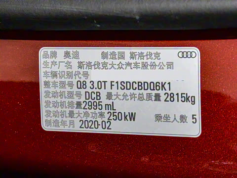 2019�� 55 TFSI ��ѡ������