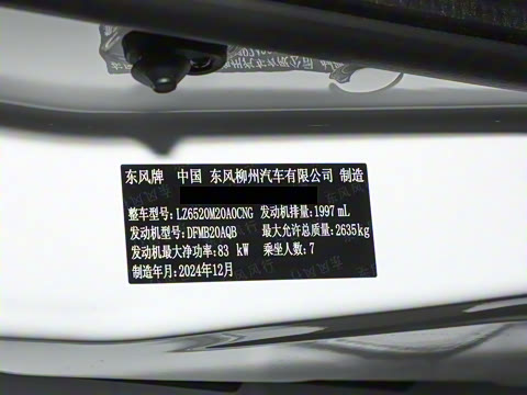 2024�� 2.0L �ֶ��м�Ӫ�˾�Ӣ��CNG 7��