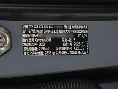 2025�� Cayenne 3.0T ���ΰ�