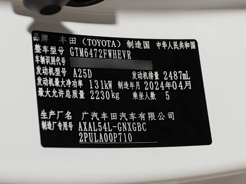 2024�� ˫�� 2.5L E-CVT��������